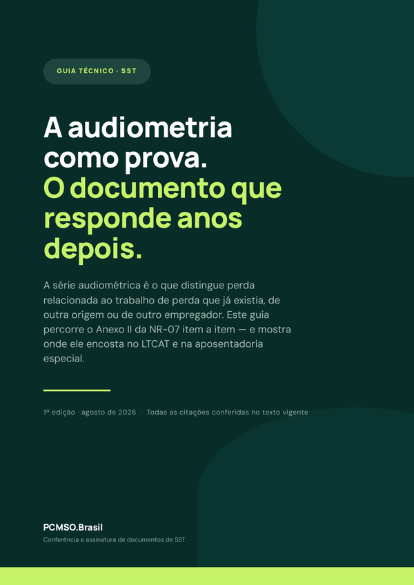 Capa do material Ebook — A audiometria como prova