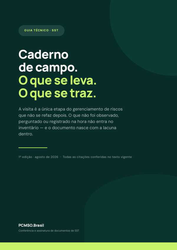 Capa do material Ebook — Caderno de campo