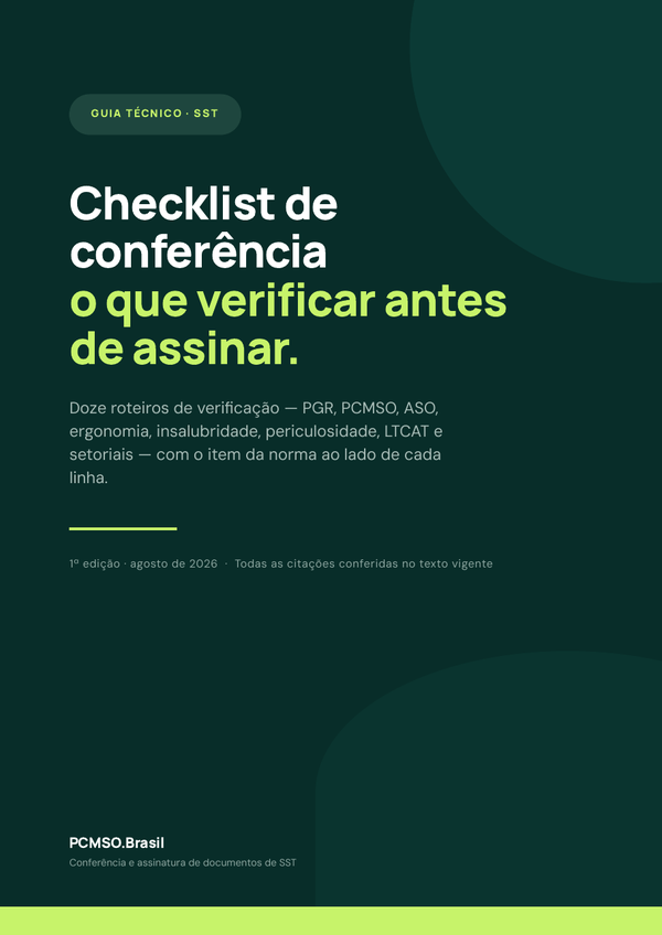Capa do material Checklist de conferência de documentos