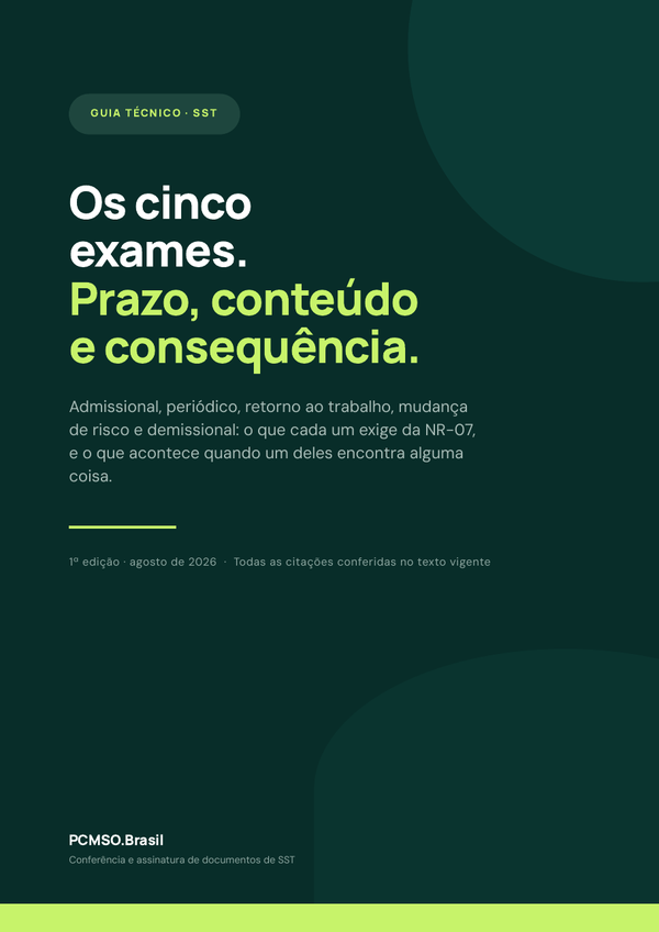 Capa do material Ebook — Os cinco exames