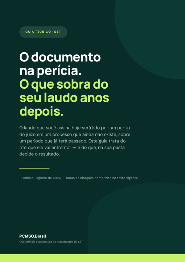 Capa do material Ebook — O documento na perícia