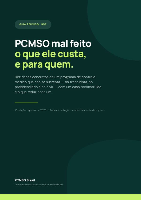 Capa do material Ebook — PCMSO mal feito