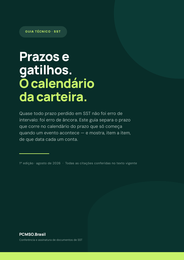 Capa do material Ebook — Prazos e gatilhos