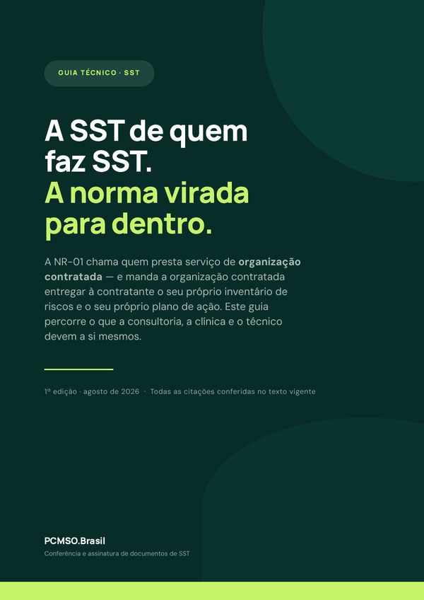Capa do material Ebook — A SST de quem faz SST